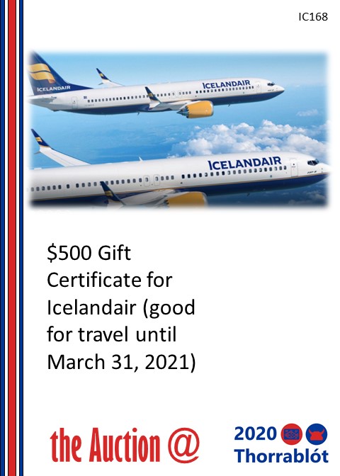 Icelandair Ticket Voucher Worth $500