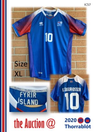 Iceland Men's National Team, Football Jersey of #10 Gylfi Sigurðsson