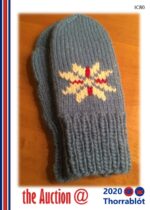 Knitted mitts 10" x 4 1/2"